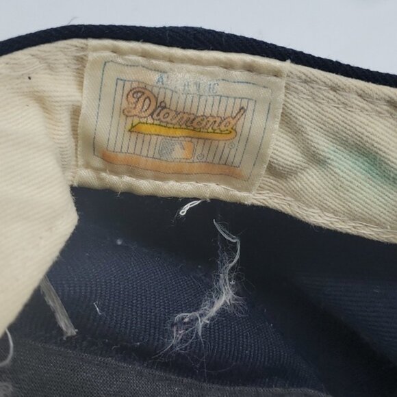 Kids Vintage 90s New Era Diamond Cleveland Baseball Cap Hat Sz 7 - Picture 7 of 16